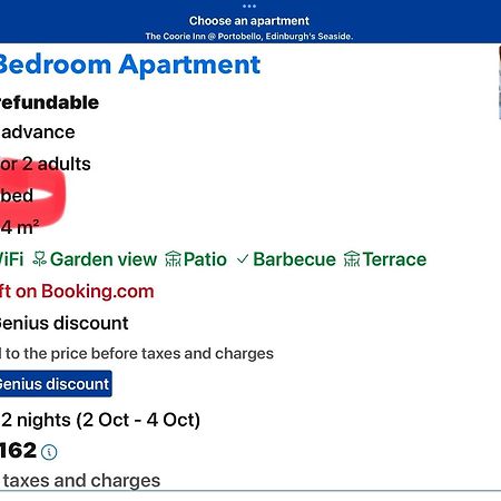 The Coorie Inn @ Portobello, Edinburgh'S Seaside. Екстер'єр фото